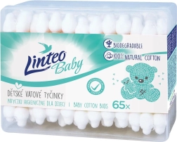Paberist vatitikud LINTEO 100% naturaalne, 65 tk karbis
