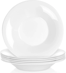 Opaalklaasist sügavad taldrikud 21,5 cm, 400 ml, 6 tk