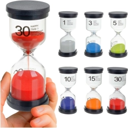 Kruzzel set of sand timers (1/3/5/10/15/30 min)