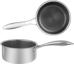 Roostevabast terasest kastrul COOKCELL 16 cm, 1,5 l