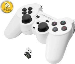 Juhtmevaba gamepad Esperanza PC ja PS3 jaoks (valge)