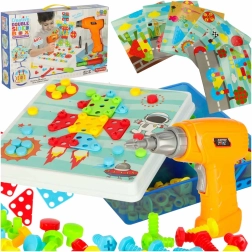 Loov ehituskomplekt akutrelliga kohvris, 261 osa