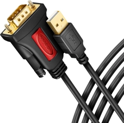 USB 2.0–RS-232 adapter, 1,5 m kaabel Prolificu kiibiga