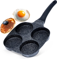 Graniitpann munadele 4 avaga Black Line 19 × 19 cm