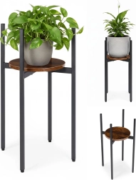 ModernHome loft-stiilis lillealus metallkonstruktsiooni ja puidust riiuliga