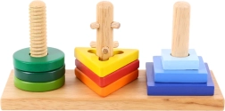 Puidust hariv kujundisorteerija Bigjigs Toys – pane peale ja pööra