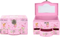 Puidust ehtekarp peegli ja sahtlitega