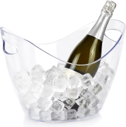 Läbipaistev plastist jääämber 4 l