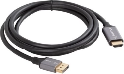 DisplayPort–HDMI kaabel 1,8 m 4K must‑hõbedane