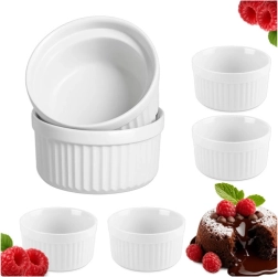 Ruhhy ceramic baking ramekins (cocottes) 200 ml – set of 6 pcs
