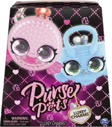 Purse Pets bag charms 2-pack – luxurious animal charms with moving eyes