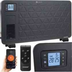 Elektriline konvektor Kaminer ZIFLO 2300 W Wi‑Fi ja kaugjuhtimisega – must