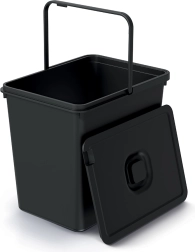 Prügikast Systema Basic Flap 23 l – taaskasutatud must