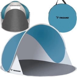 Rannatelk pop-up 145 × 100 × 70 cm – türkiissinine-valge