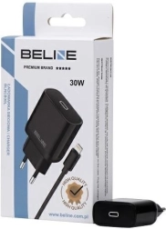 30 W GaN USB‑C võrguadapter Lightning-kaabliga – must