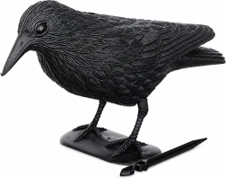 Large raven – pigeon and starling deterrent for balcony and garden 38 × 12.5 × 23 cm - 1 piece
