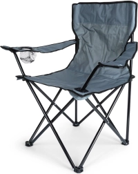 Folding camping chair with cup holder VILDE