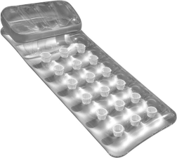 Täispuhutav rannalese seljatoega, hõbedane