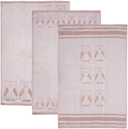 Puuvillased köögirätikud Sova, hallid, 70 × 50 cm – 3 tk