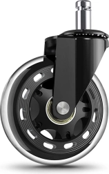 Kummiratas kontoritoolile 76 mm – 1 tükk