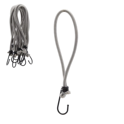 Elastsete kinnitusnööride komplekt konksudega 25 cm, läbimõõt 6 mm (25 tk)