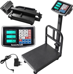 Elektrooniline platvormkaal 200 kg LCD-ekraaniga lao ja poe jaoks