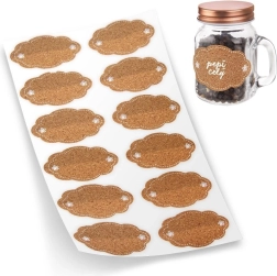 Isekleepuvad korksildid purkidele, 12 tk