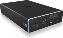 Väline RAID-korpus 2× 2,5" SATA SSD/HDD jaoks USB‑C 3.2 Gen 2-ga
