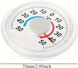 Isekleepuv analoogne termomeeter aknale ja interjööri −50 kuni +50 °C