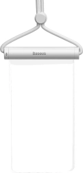 Waterproof Phone Pouch BASEUS AquaGlide with Cylindrical Slide Lock – White