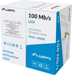 LAN-kaabel UTP 100 Mb/s 305 m CCA roheline