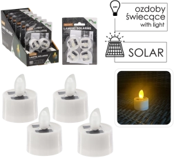 Päikesetoiteliste LED-teeküünalde komplekt, 4 tk