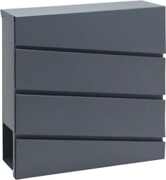 Galvaniseeritud terasest postkast ajalehehoidjaga