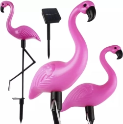 Päikesetoitel aialamp flamingo – komplekt 3 tk