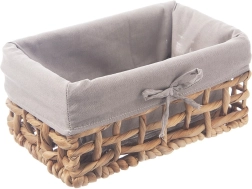 Looduslik hoiukorv riidest sisuga 26,5 × 17 × 12,5 cm