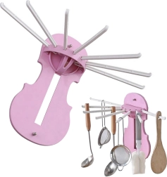 Kokkupandav seinale kinnitatav käterätiku ja nõude hoidja