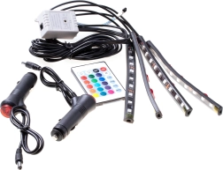 LED-ribad auto interjööri jaoks kaugjuhtimisega