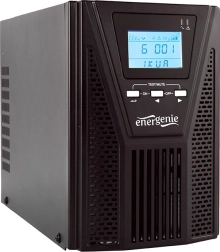 1000 VA online UPS-varutoiteallikas LCD-ekraaniga, 3× IEC, 1× Schuko, USB