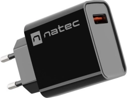 Võrgulaadija NATEC ribera 1× USB‑A 18 W, must