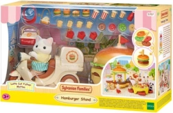 Sylvanian Families mobiilne hamburgerirestoran koos Latte Cat'i figuuriga