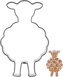 Roostevabast terasest küpsiseraud lammas 7 cm