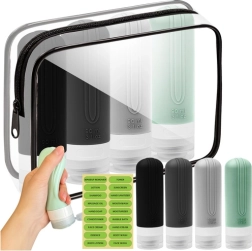 Trizand 25760 reisikozmeetikakott pudelitega kosmeetika jaoks