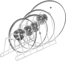 Metallist valge hoidik kaantele, taldrikutele ja lõikelaudadele 34 × 17 × 18,5 cm