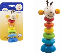 Detoa puidust mänguasi kaelkirjak vedrul