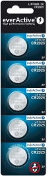 Nööppatareid EverActive CR2025 3V, 5 tk