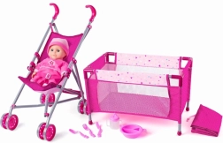 WOODY lastes komplekt käruga ja voodikese ja panusega