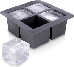 Silikoonvorm XXL jääkuubikute jaoks 15,5 × 15,5 × 6 cm