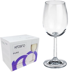 Krosno Pure valge veini klaasid 280 ml - 6 tk