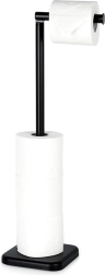 Freestanding toilet paper holder 56 cm – black VILDE