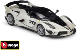 Bburago Ferrari FXX-K EVO nr 70 must-valge mudel 1:18